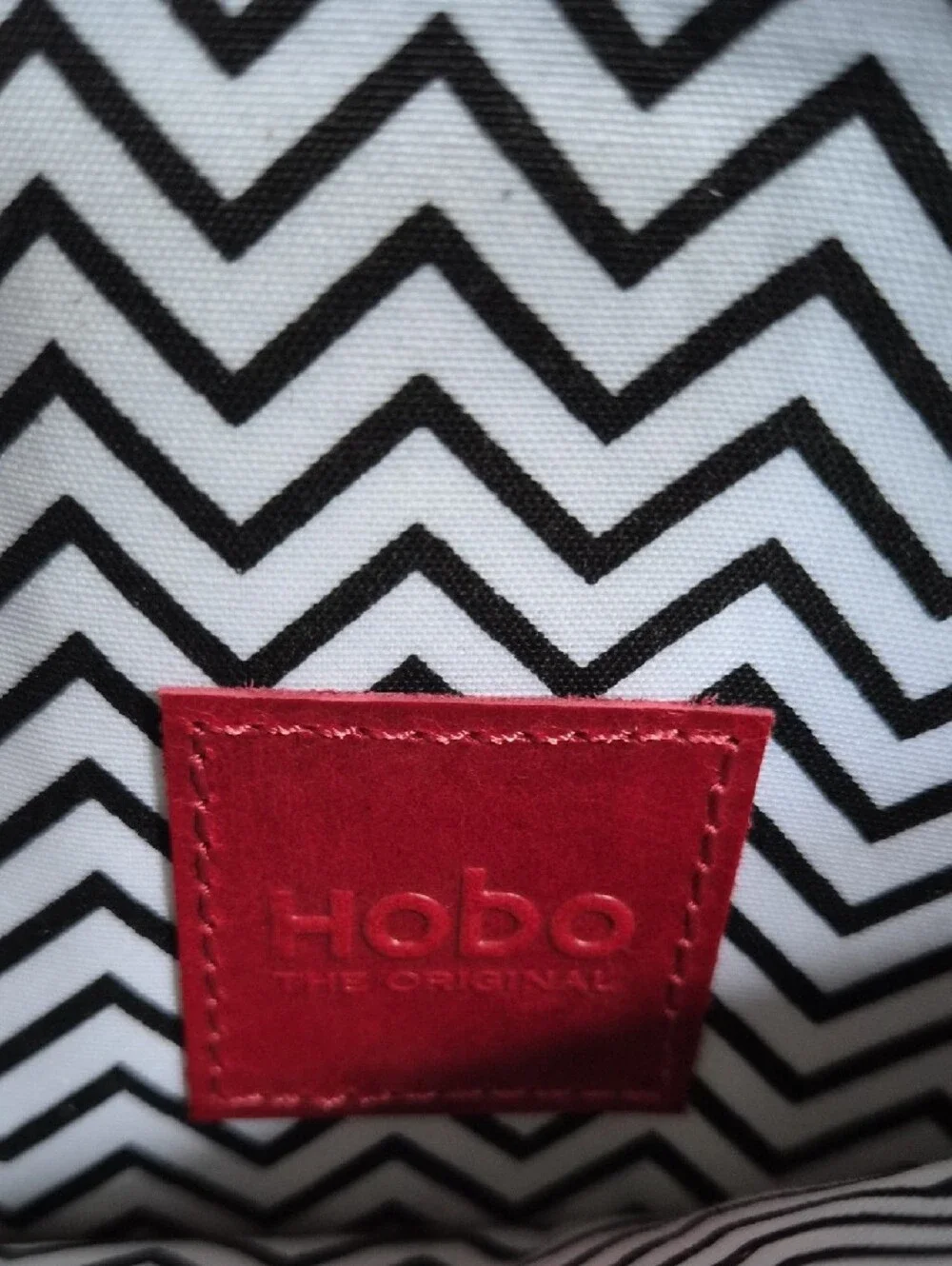 HOBO Tan Embossed Leather Wallet Clutch